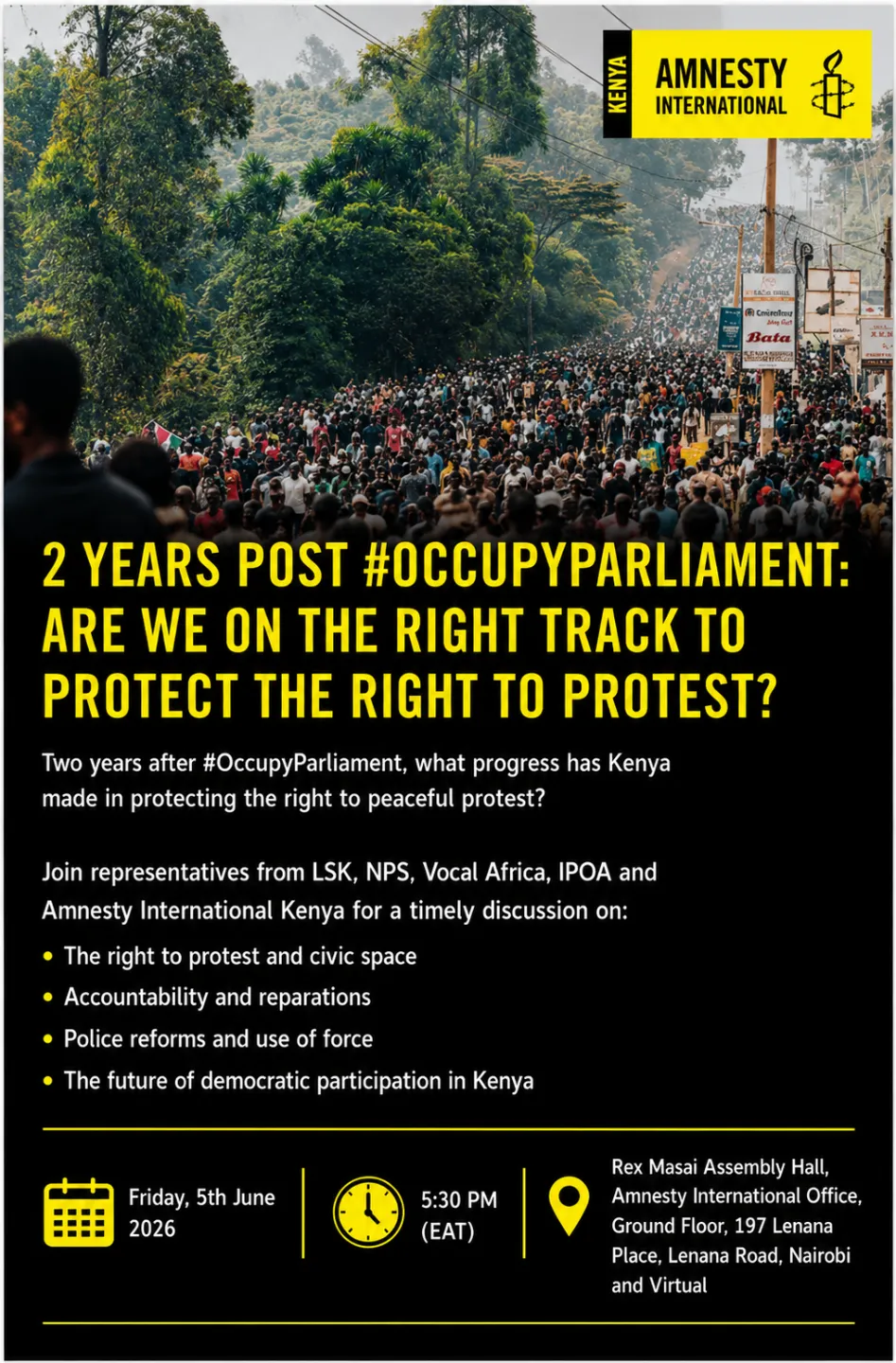 Science Horizons Kenya Participates in Kikao on the Theme: 2 Years Post #OccupyParliament